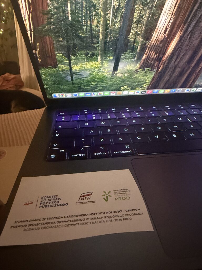 zakupiony sprzęt w ramach wsparcia doraźnego